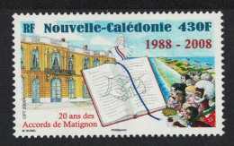 New Caledonia 20th Anniversary Of Matignon Accords 2008 MNH SG#1444 MI#1465 - Nuevos