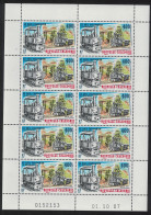 New Caledonia 'La Montagnarde' Locomotive Railways Sheetlet Of 10v 2007 MNH SG#1434 MI#1444 - Unused Stamps