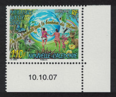 New Caledonia Butterfly Deer Flowers Happy New Year Corner Date 2007 MNH SG#1429 MI#1451 - Ungebraucht