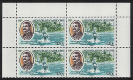 New Caledonia Horses Jules Repiquet Top Block Of 4 2007 MNH SG#1425 MI#1443 - Unused Stamps