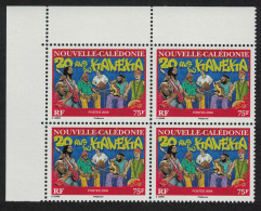 New Caledonia Music Kaneka Musical Style Corner Block Of 4 2006 MNH SG#1390 MI#1405 - Unused Stamps