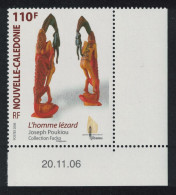 New Caledonia 'L'homme Lezard' Lizard Man Sculpture Corner Date 2006 MNH SG#1393 MI#1409 - Unused Stamps