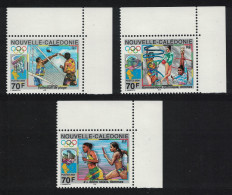 New Caledonia Volleyball Gymnastics Relay Olympic Games Athens 3v Corners 2004 MNH SG#1332-1334 MI#1344-1346 - Ungebraucht