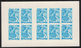 New Caledonia Kagu Bird 100f Self-adhesive Booklet Pane Of 10 2001 MNH SG#1108 Sc#879a - Unused Stamps