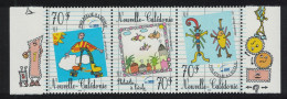 New Caledonia Philately At School Children's Drawings Strip Of 3v 2000 MNH SG#1219-1221 MI#1213-1225 - Unused Stamps