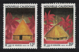 New Caledonia Melanesian Huts 2v 1991 MNH SG#912-913 - Nuovi