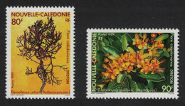 New Caledonia Flowers 2v 1989 MNH SG#855-856 - Ongebruikt