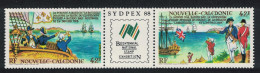 New Caledonia La Perouse Sighting Phillip's Fleet Ships Strip Of 2v 1988 MNH SG#834-835 - Unused Stamps