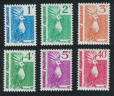 New Caledonia Kagu Bird 6v Definitives 1988 SG#837-843 - Ongebruikt