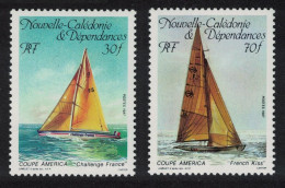 New Caledonia America's Cup Yacht Race 2v 1987 MNH SG#802-803 - Unused Stamps