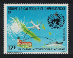 New Caledonia Airplane Ship World Meteorology Day 1985 MNH SG#763 - Unused Stamps