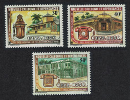 New Caledonia 25th Anniversary Of Post And Telecommunications Office 3v 1983 MNH SG#697-699 - Unused Stamps