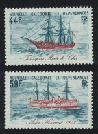 New Caledonia Ships Naval Transport Barque 'Le Cher' Sloop 'Kersaint' 1982 MNH SG#680-681 - Ongebruikt