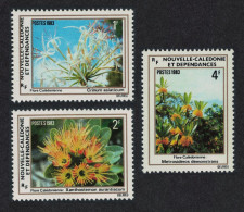New Caledonia Flowers 3v 1983 MNH SG#694-696 - Ongebruikt