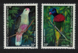 New Caledonia Dove Lory Birds 2v 1982 MNH SG#684-685 - Neufs