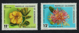 New Caledonia Flowers 'Hibbertia Virotii' 'Grevillea Meisneri' 1980 MNH SG#634-635 - Ongebruikt