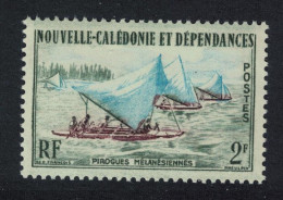 New Caledonia Outrigger Canoes Racing 2f 1959 MNH SG#345 - Ungebraucht