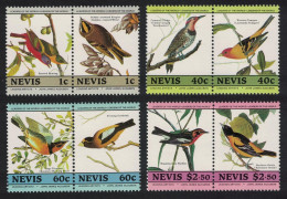 Nevis Birds Audubon 2nd Series 8v In Pairs 1985 MNH SG#285-292 MI#268-275 Sc#418=424 - St.Kitts And Nevis ( 1983-...)