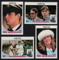 Nevis Royal Wedding Prince Andrew 4v 1986 MNH SG#406-409 Sc#498-499 - St.Kitts And Nevis ( 1983-...)