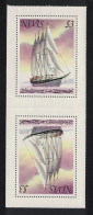 Nevis 'Polynesia' Cruise Schooner Tete-Beche 1980 MNH SG#54 MI#42C - St.Kitts-et-Nevis ( 1983-...)