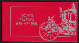 Nevis Prince Andrew Royal Wedding Booklet IMPERF Stamps 1981 MNH SG#SB4 - St.Kitts And Nevis ( 1983-...)