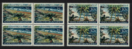 Neth. New Guinea South Pacific Conference Pago Pago 2v Blocks Of 4 1962 MNH SG#82-83 - Nederlands Nieuw-Guinea