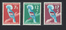 Neth. New Guinea Blue-crowned Pigeon Birds 3v 1959 MNH SG#60-62 Sc#24=28 - Netherlands New Guinea
