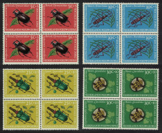 Neth. New Guinea Beetles 4v Blocks Of 4 1961 MNH SG#75-78 - Nouvelle Guinée Néerlandaise