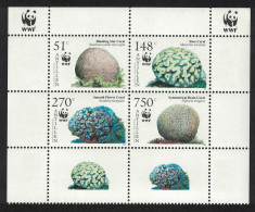 Neth. Antilles WWF Corals Block Of 4 Labels 2005 MNH SG#1705-1708 MI#1401-1404 Sc#1071 A-d - Curaçao, Antilles Neérlandaises, Aruba