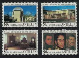 Neth. Antilles Simon Bolivar's Exile On Curacao 4v 1987 MNH SG#941-944 - Curaçao, Antilles Neérlandaises, Aruba