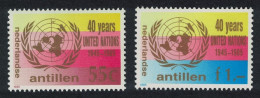 Neth. Antilles 40th Anniversary Of UNO 2v 1985 MNH SG#888-889 - Curaçao, Antilles Neérlandaises, Aruba