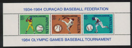 Neth. Antilles Curacao Baseball Federation MS 1984 MNH SG#MS856 - Curacao, Netherlands Antilles, Aruba