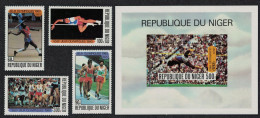 Niger Summer Olympics Moscow 1980 4v+MS 1980 MNH SG#797-MS801 MI#695-699 - Niger (1960-...)