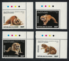 Niger Greater Slow Loris Wild Animals 4v Corners 2017 MNH - Niger (1960-...)