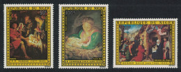 Niger Paintings Rubens David Correge Christmas 3v 1976 MNH SG#657-659 - Niger (1960-...)