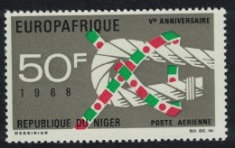 Niger Fifth Anniversary Of Europafrique 1968 MNH SG#286 - Niger (1960-...)