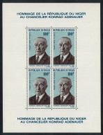 Niger Konrad Adenauer Commemoration MS 1967 MNH SG#MS269 - Niger (1960-...)