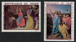 Niger Jesus Christ Paintings By Ingres 2v 1967 MNH SG#271-272 - Niger (1960-...)