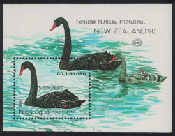 Nicaragua Black Swan Birds MS 1991 MNH SG#MS3078 - Nicaragua