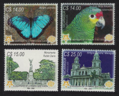 Nicaragua Butterfly Amazon Bird Europa 4v 2006 MNH MI#4399-4402 Sc#2466-2469 - Nicaragua