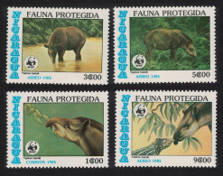 Nicaragua WWF Central American Tapir 4v 1985 MNH SG#2714-2717 MI#2627-2730 Sc#1490-1493 - Nicaragua