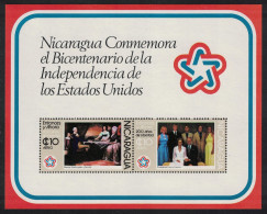 Nicaragua Bicentenary Of American Revolution MS 1976 MNH SG#MS2072 Sc#C912a - Nicaragua