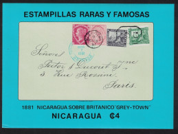 Nicaragua Rare And Famous Stamps MS 1976 MNH SG#MS2099 Sc#C917a - Nicaragua