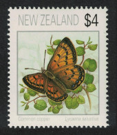 New Zealand Butterfly Common Copper 'Lycaena Salustius' $4 1997 MNH SG#1643 - Neufs