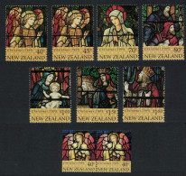 New Zealand Christmas Stained Glass Windows 7v+pair 1995 MNH SG#1916-1923 - Unused Stamps