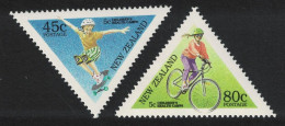 New Zealand Cycling Skateboard Children's Sports 2v 1995 MNH SG#1884-1885 - Unused Stamps