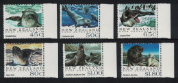 New Zealand Antarctic Seals 6v Margins 1992 MNH SG#1664-1669 - Nuovi