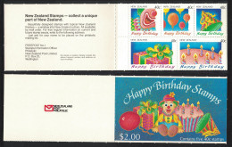 New Zealand 'Happy Birthday' Booklet 1991 MNH SG#SB54 - Unused Stamps