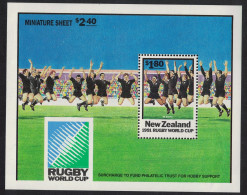 New Zealand World Cup Rugby Championship 1991 MNH SG#MS1627 - Unused Stamps
