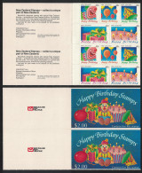 New Zealand 'Happy Birthday' DOUBLE Booklet RAR 1991 MNH SG#SB54 - Nuovi
